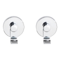 WENKO 24466100-Haken VACUUM-LOC 6x7 cm glänzendes Chrom
