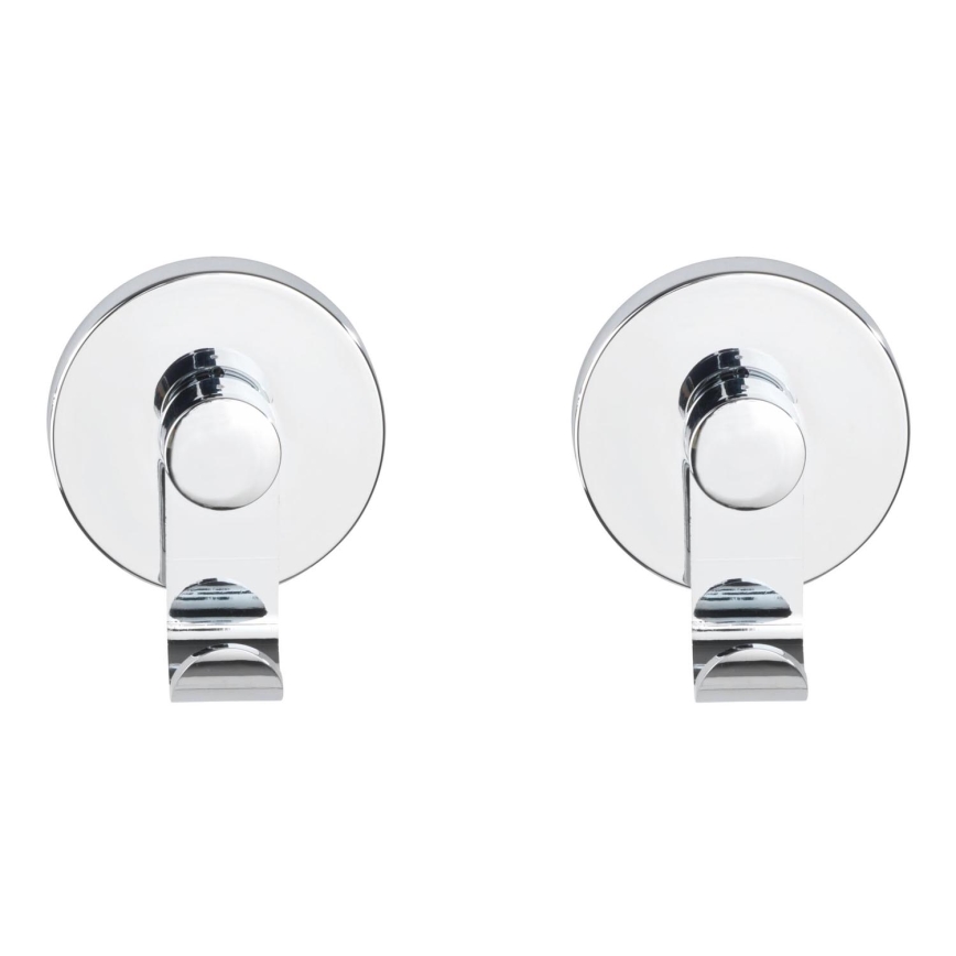 WENKO 24466100-Haken VACUUM-LOC 6x7 cm glänzendes Chrom