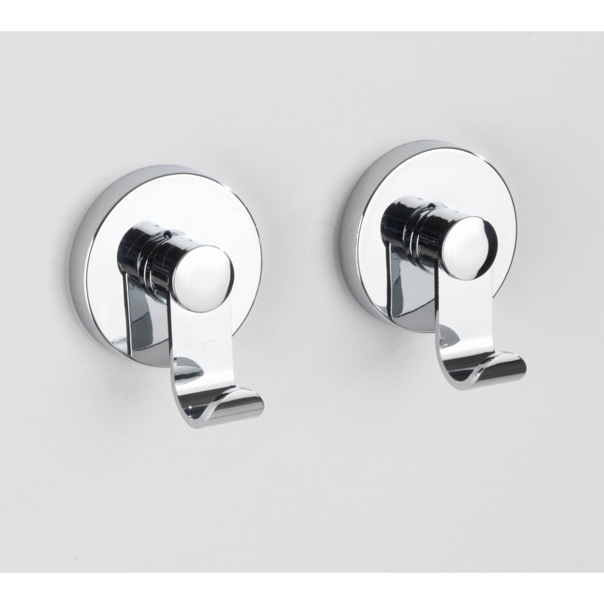 WENKO 24466100-Haken VACUUM-LOC 6x7 cm glänzendes Chrom