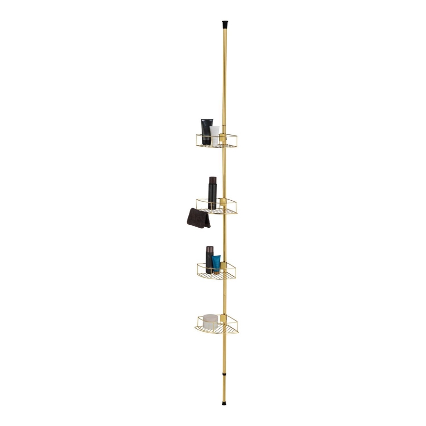 WENKO 24569100-Eckregal DOLCEDO 31x275 cm goldfarben