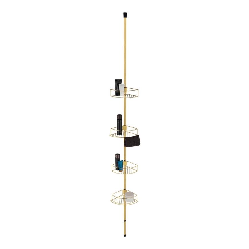 WENKO 24569100-Eckregal DOLCEDO 31x275 cm goldfarben