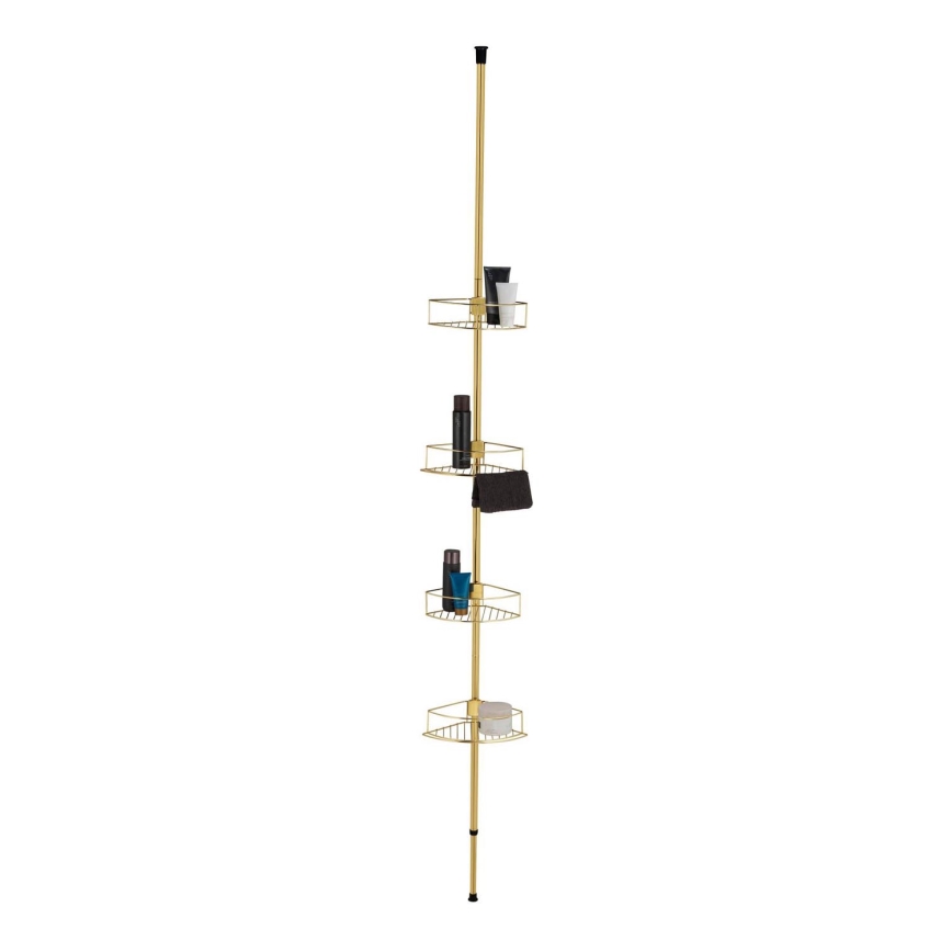 WENKO 24569100-Eckregal DOLCEDO 31x275 cm goldfarben