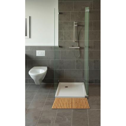 WENKO 24611100 - Fußmatte BAMBUSA 100 x 50 cm, braun