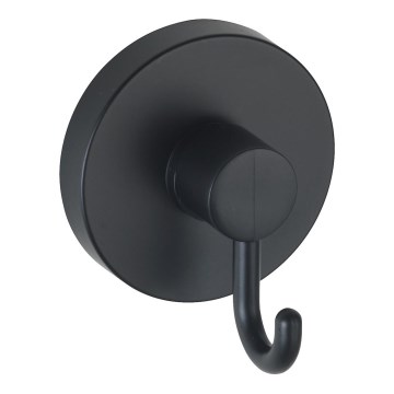 WENKO 24730100-Haken VACUUM-LOC RUND SCHW 6x6,7 cm schwarz
