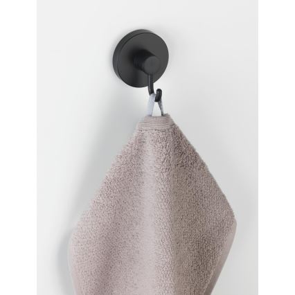 WENKO 24730100-Haken VACUUM-LOC RUND SCHW 6x6,7 cm schwarz