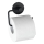 WENKO 24738100-Toilettenpapierhalter VACUUM-LOC RUND SCHW 13,5x10,5 cm schwarz