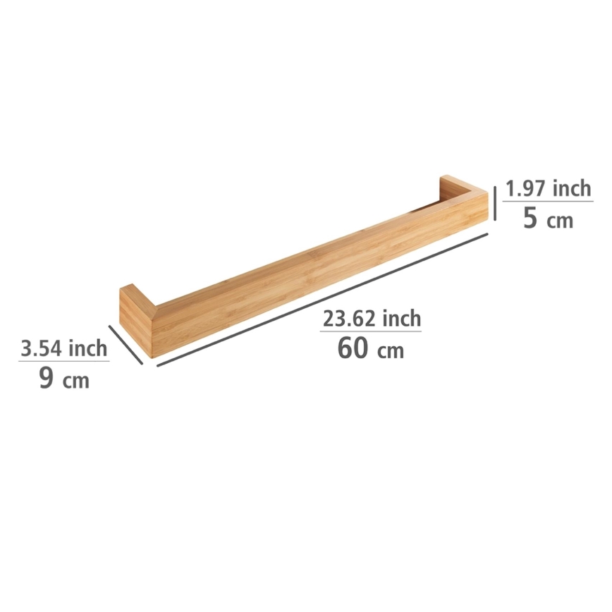 WENKO 24744100 - Ablage BAMBUSA 60x9 cm braun