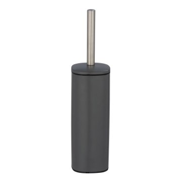 WENKO 24777100 - WC-Set ALASSIO 9,3 x 39,2 cm Edelstahl/grau