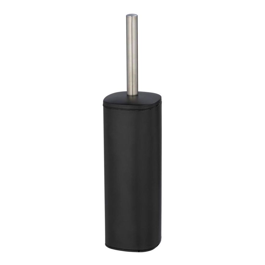 WENKO 24778100 - WC-Bürste ALASSIO 9,3x39,2 cm Edelstahl/schwarz