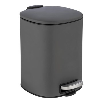WENKO 24780100 - Korb ALASSIO 20,5 x 27 cm, grau/schwarz