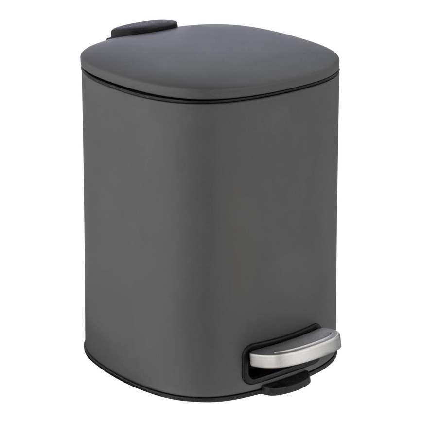WENKO 24780100 - Korb ALASSIO 20,5 x 27 cm, grau/schwarz