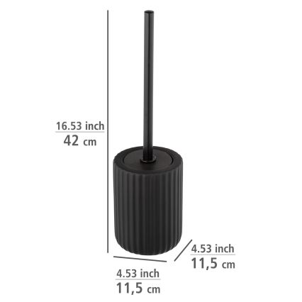 WENKO 24805100 - WC-Bürste BELLUNO 11,5x42 cm schwarz