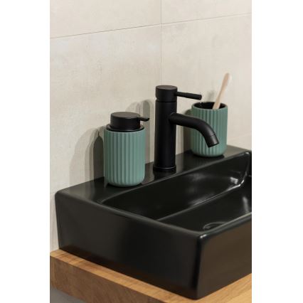 WENKO 24807100 - Seifenspender BELLUNO 8x13,5 cm grün/schwarz
