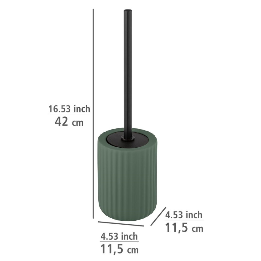 WENKO 24808100 - WC-Bürste BELLUNO 11,5x42 cm grün/schwarz