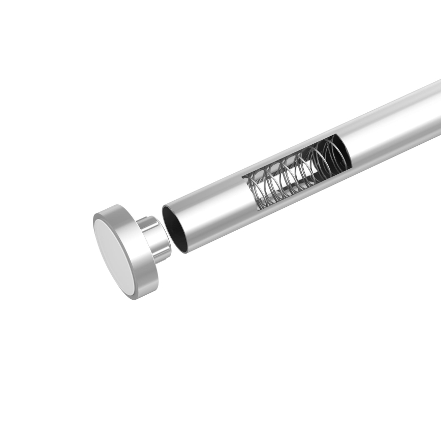 WENKO 24888100 - Duschstange LUZ 185x2,8 cm Edelstahl/glänzender Chrom