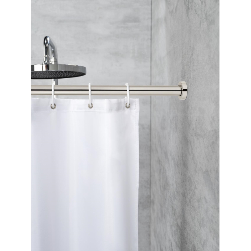 WENKO 24888100 - Duschstange LUZ 185x2,8 cm Edelstahl/glänzender Chrom