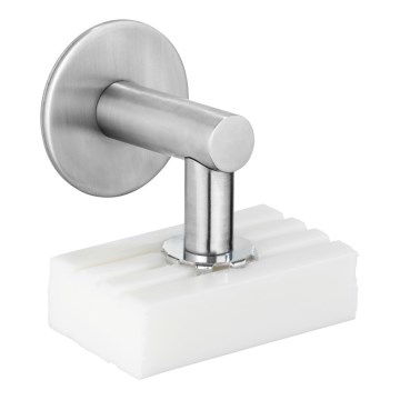 WENKO 24971100-Seifenhalter TURBO-LOC 4,5x7 cm silber