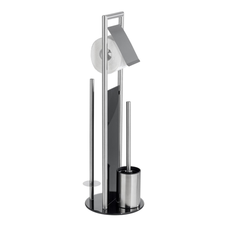 WENKO 24981800 - WC-Set RAVINA 20x70 cm Edelstahl/silber
