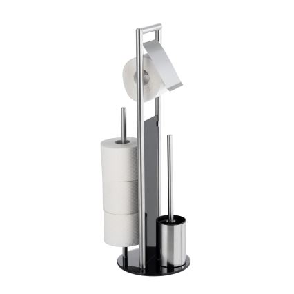 WENKO 24981800 - WC-Set RAVINA 20x70 cm Edelstahl/silber