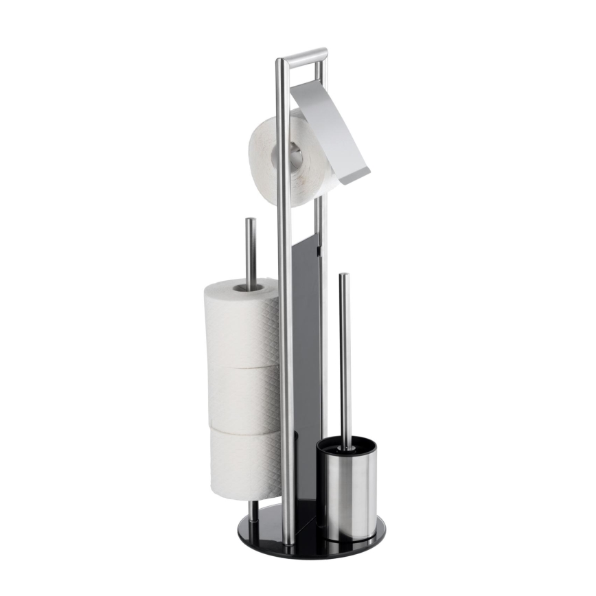 WENKO 24981800 - WC-Set RAVINA 20x70 cm Edelstahl/silber