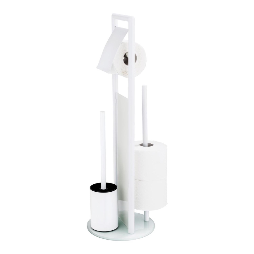 WENKO 24983800 - WC-Set RAVINA 20x70 cm Edelstahl/weiß