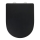 WENKO 24989100 - WC-Sitz EXKLUSIV 36,5 x 45 cm schwarz/silber