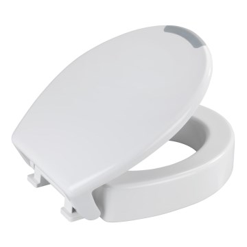 WENKO 25005100-WC-Sitz SECURA 37x44 cm weiß/grau