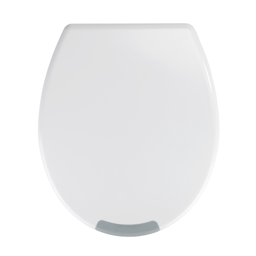 WENKO 25005100-WC-Sitz SECURA 37x44 cm weiß/grau