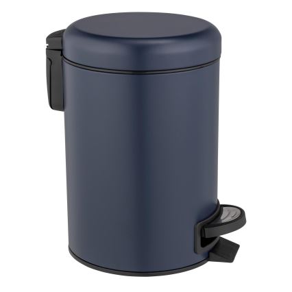 WENKO 25153100 - Mülleimer LEMAN 17x25 cm blau/schwarz