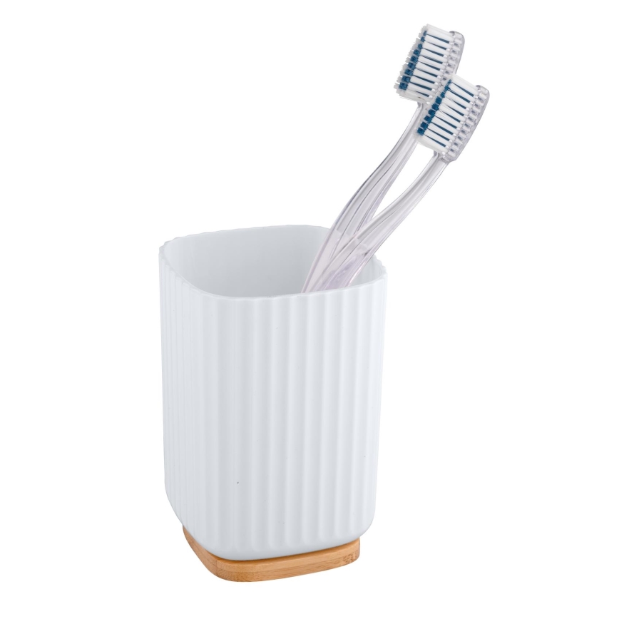 WENKO 25293100 - Becher ROTELLO 8,5x11 cm weiß/braun