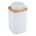 WENKO 25294100 - Seifenspender ROTELLO 8,9x12,7 cm weiß/braun