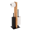 WENKO 25376100 - WC-Set LESINA 18 x 69 cm, braun/schwarz