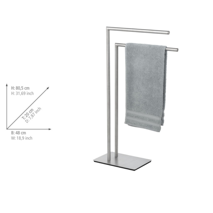 WENKO 25379100 - Handtuchständer RECCO 48x80,5 cm satin