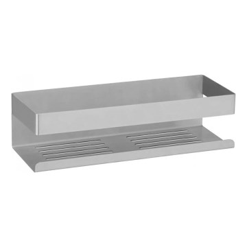WENKO 25425100-Regal TURBO-LOC GENOVA MATT 30x10,5 cm silber