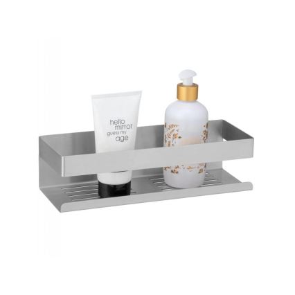 WENKO 25425100-Regal TURBO-LOC GENOVA MATT 30x10,5 cm silber