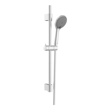 WENKO 25452100 - Duschset mit Wassersparsystem, 70 cm, silber