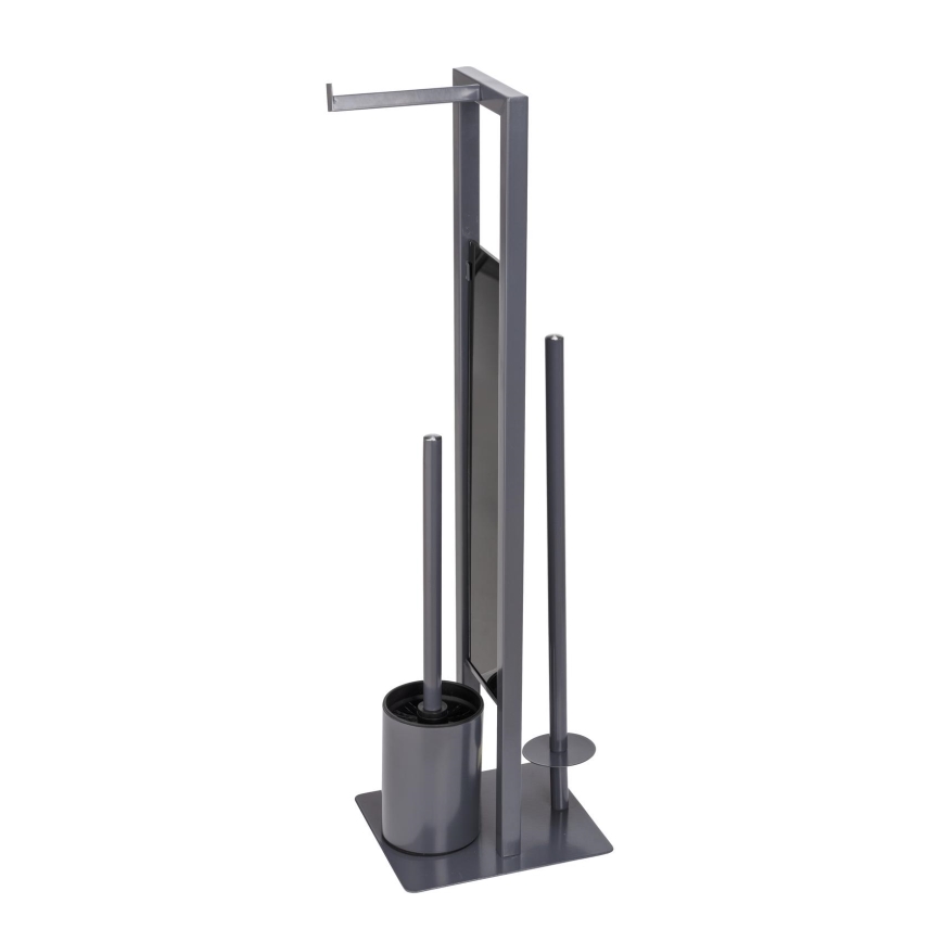 WENKO 25552100 - WC-Bürste RIVALTA 18x70 cm grau/schwarz