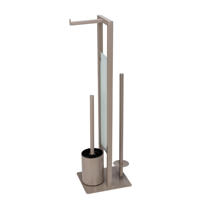 WENKO 25553100 - WC-Bürste RIVALTA 18x70 cm beige/schwarz