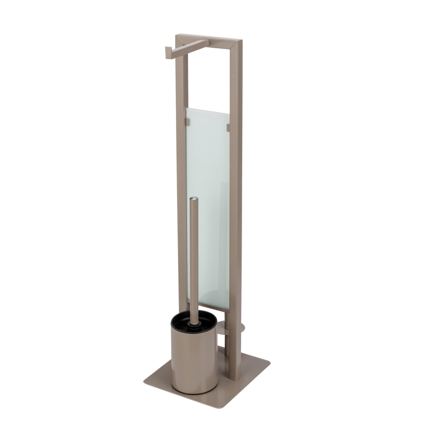 WENKO 25553100 - WC-Bürste RIVALTA 18x70 cm beige/schwarz