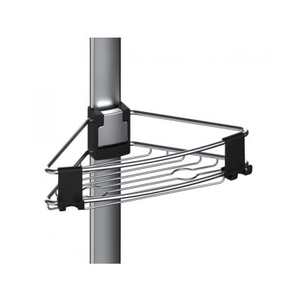 WENKO 25556100-Eckregal PURIO 35,5x280 cm silber/grau