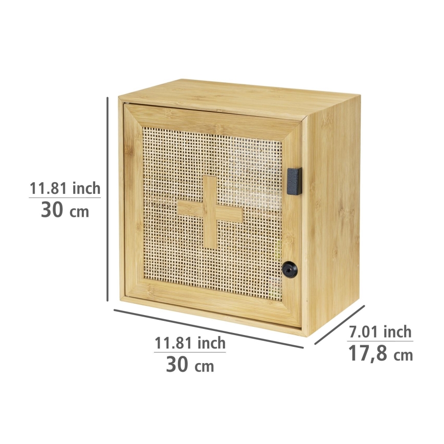 WENKO 25613100 - ALLEGRE Schrank, 30 x 30 cm, braun