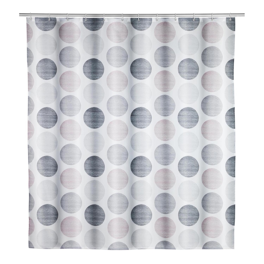 WENKO 25750100 - Mehrfarbiger Duschvorhang 180x200 cm