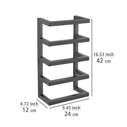 WENKO 25780100 - Handtuchständer FONDIRO 24x42 cm schwarz