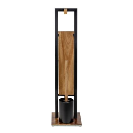 WENKO 25784100 - WC-Set RIVALTA 18x70 cm braun/schwarz