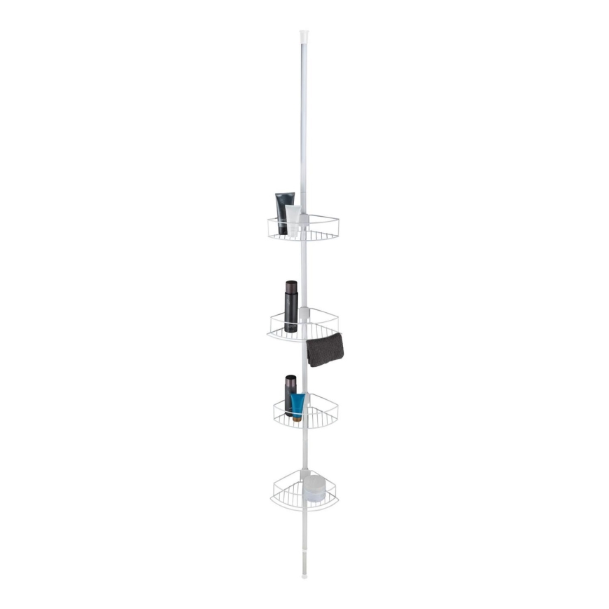 WENKO 26015100 - Eckablage DOLCEDO 31x230 cm Edelstahl/weiß