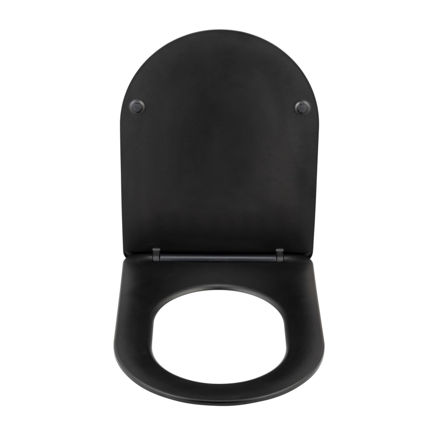 WENKO 26029100 - WC-Sitz GALATI 46x36 cm schwarz