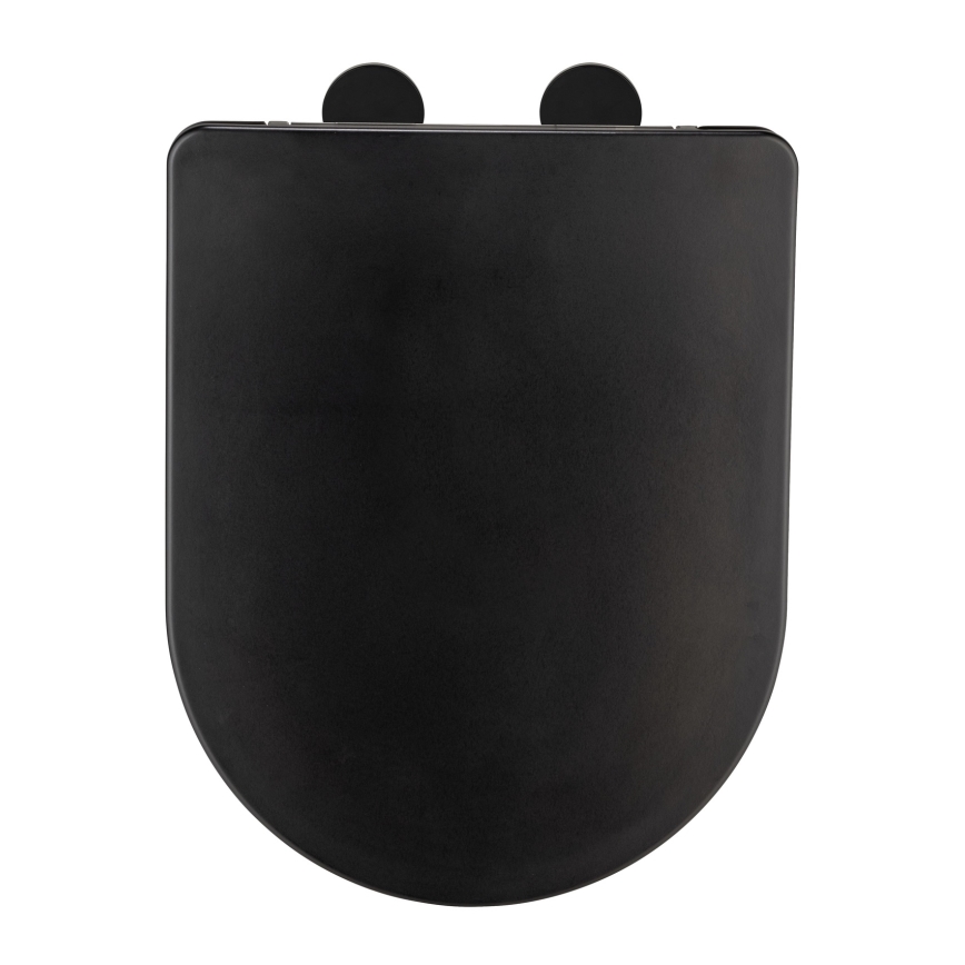 WENKO 26029100 - WC-Sitz GALATI 46x36 cm schwarz