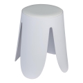 WENKO 26086100 - Hocker COMISO 44,5 x 46 cm, weiß