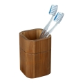 WENKO 26101100 - Zahnbürstenhalter SERRO 7,5x11 cm braun