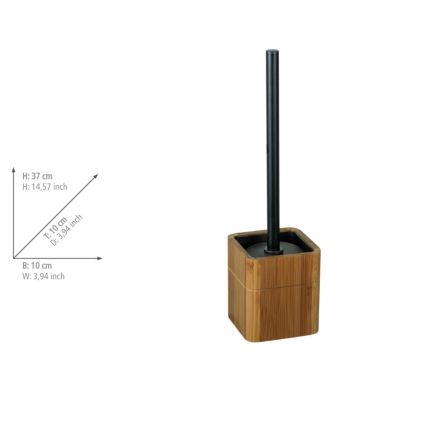 WENKO 26104100 - WC-Bürste SERRO 10x37 cm braun/schwarz